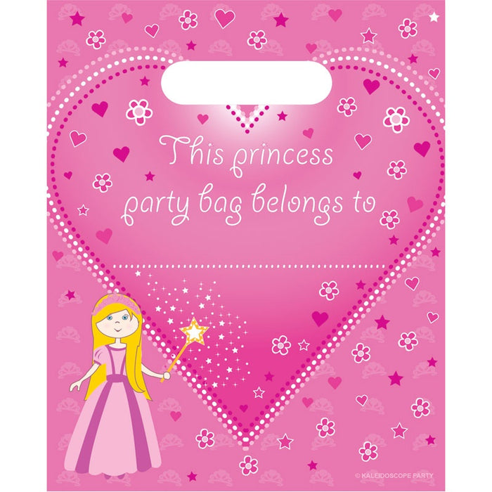 Party Bags - Princess Design - 8pk