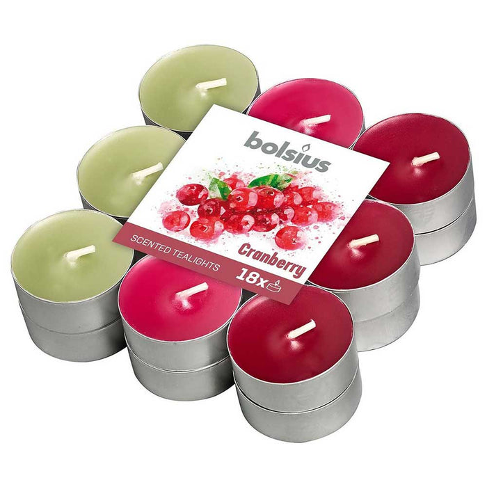 Cranberry Scented Tealights - 18pk