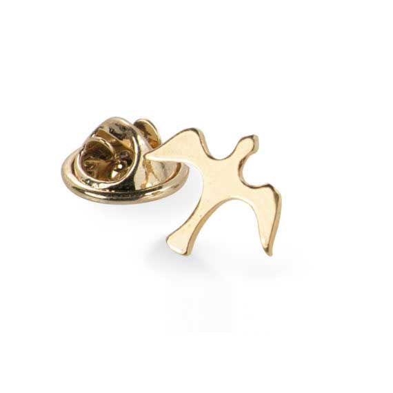Gold Dove Pin - 13mm