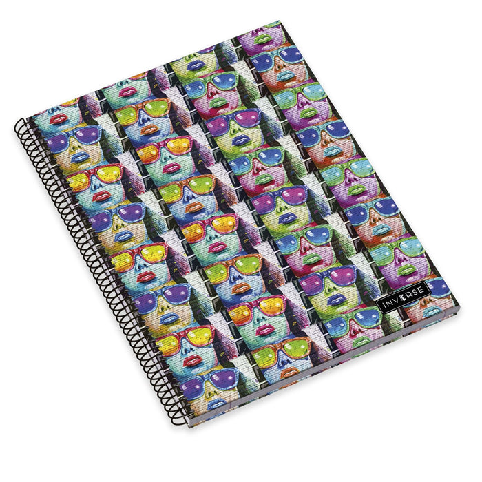 A4 Hardcover Spiral Book 120 Sheets Inverse Lined