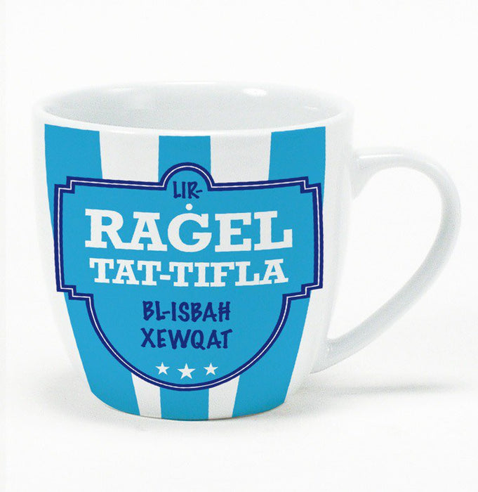 Mug - Blue Stripes - Lir-Ragel tat-Tifla