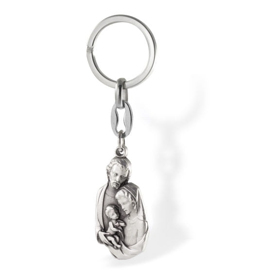 Holy Family Metal Keychain