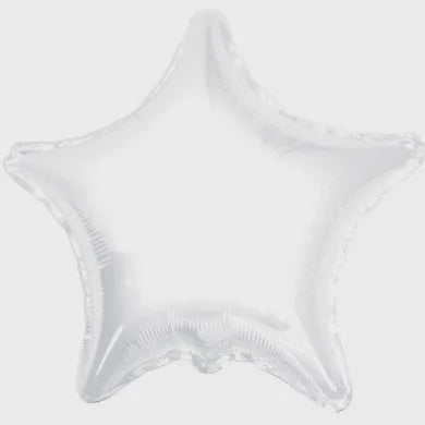 Balloon Foil Star Shape - White 22''