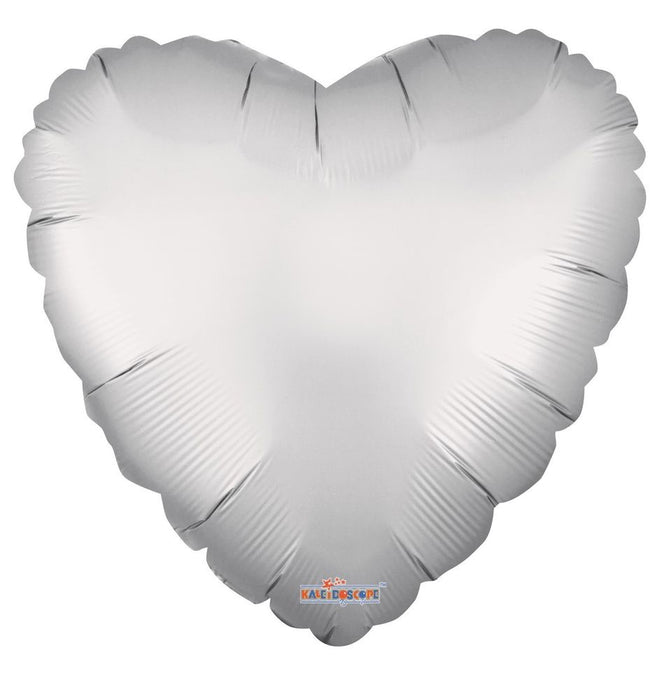 Balloon Foil Heart Shape - Silver Matt 18''