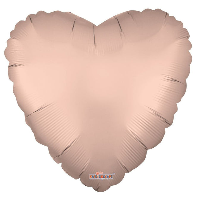 Balloon Foil Heart Shape - Solid Matte - Rose Gold 18''