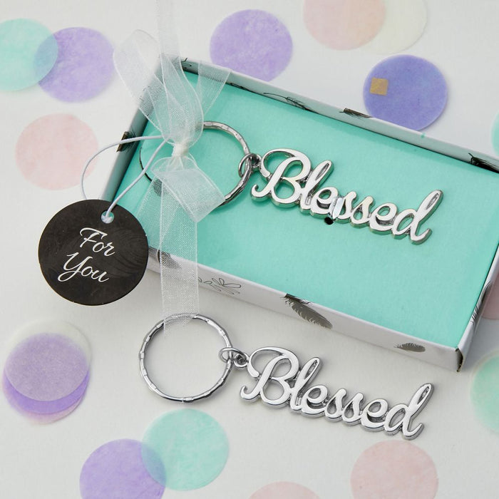 Silver Blessed Keychain