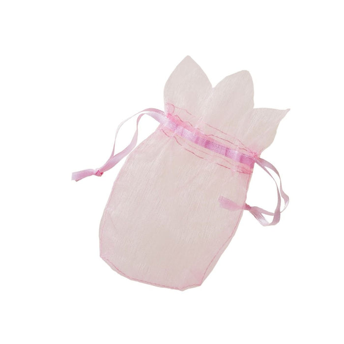 Organza Flower Bag - Pink - 7.7 x 12.5cm