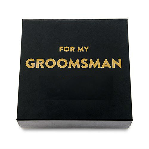 Premium Gift Box - For my Groomsman In Metallic Gold