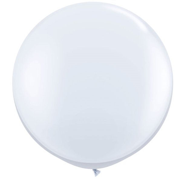 Large Latex Balloon - White 36" - 2pk