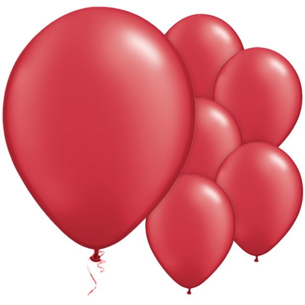 Balloon Latex Pearl - Ruby Red 11''