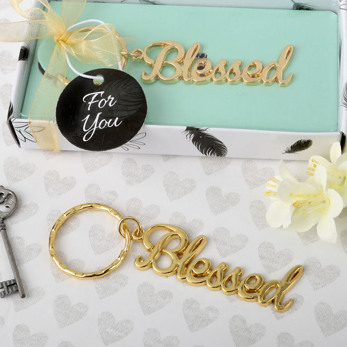 Gold Blessed Keychain