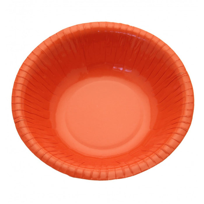 Orange Paper Bowl (8pk)