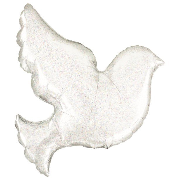 Balloon Supershape - Holographic Dove - 34''