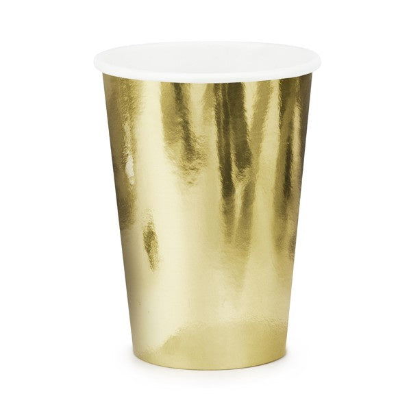 Party Cups - Gold Metallic - 6pk