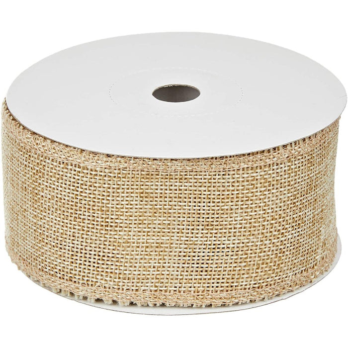 Natural Burlap Ribbon - 5cm - Sold by the metre