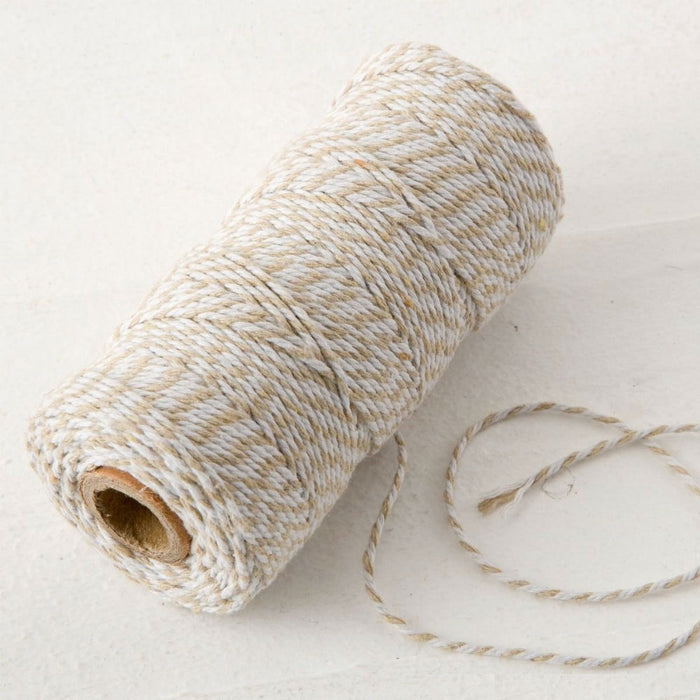 Baker's Twine - Beige and White - 100mt