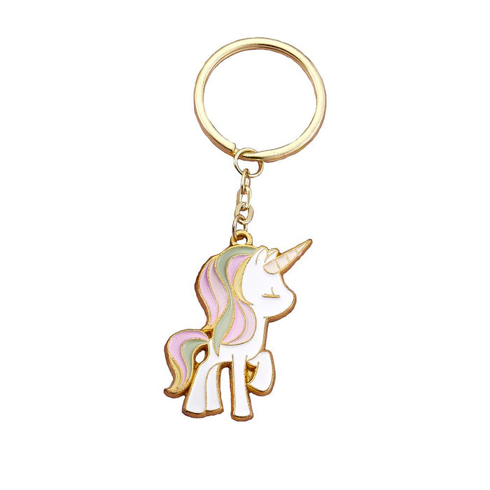 Metal Unicorn Keychain