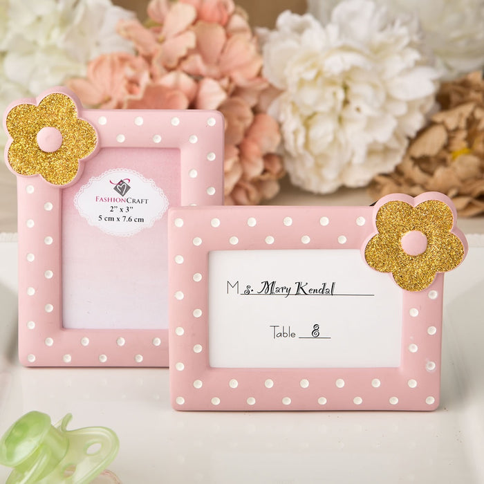 Pink And Gold Photo Frame / Placecard Frame