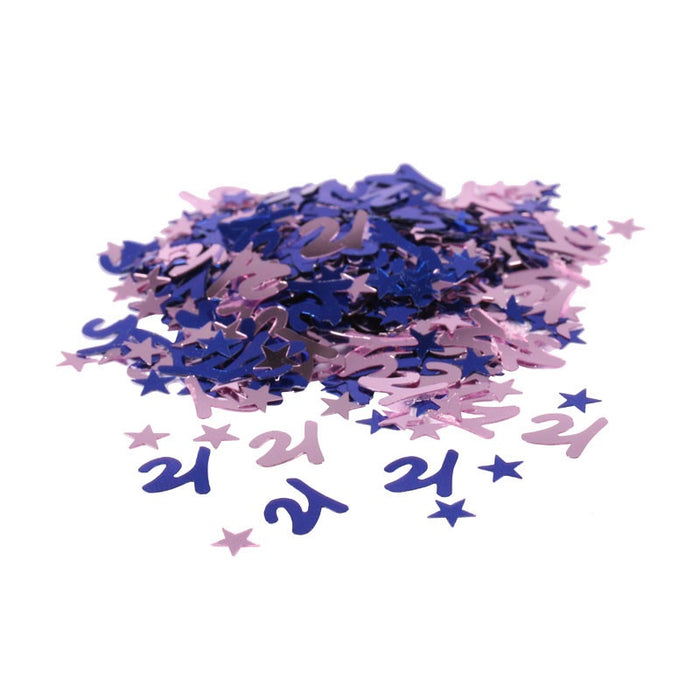 Table Confetti - 21st Birthday - Blue 14g