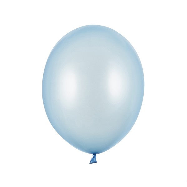 Balloon Latex Metallic - Light Blue 27cm