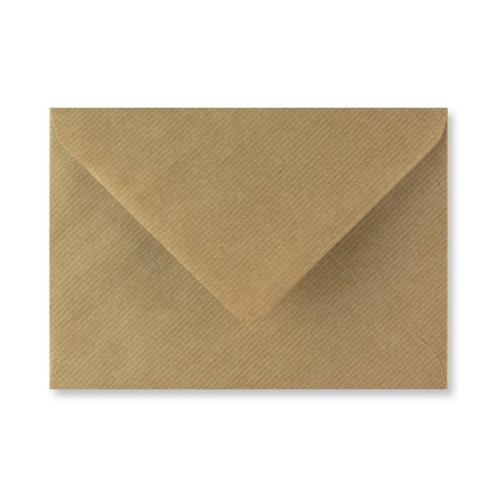 Envelope - Brown Ribbed Kraft - TR - 133x184mm