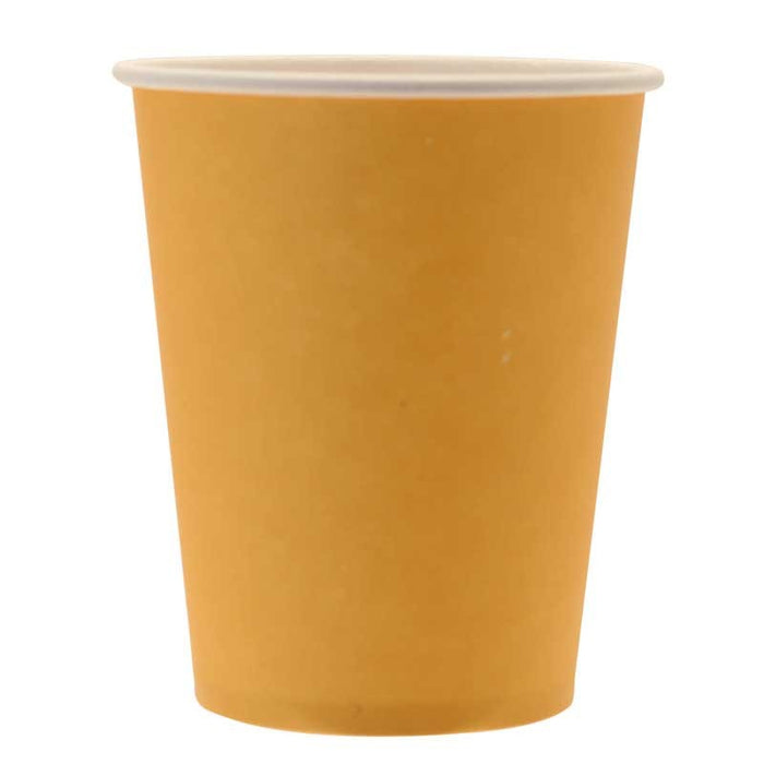 Paper Cups - Yellow - 265ml (8pk)