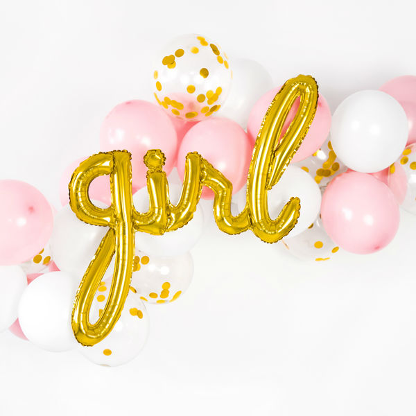 Phrase Foil Balloon - Girl Gold - 30x27"