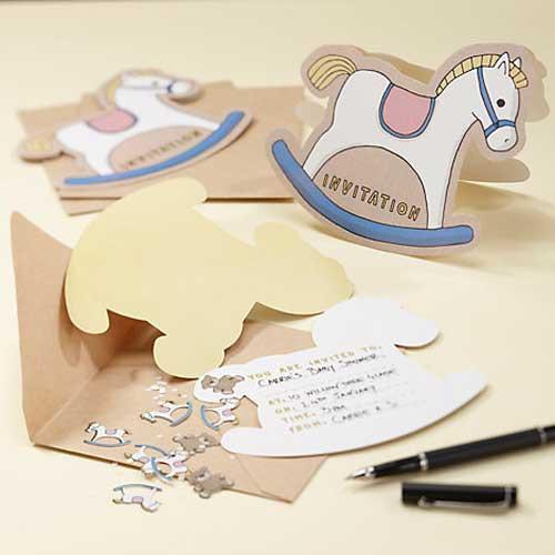 Rock-A-Bye-Baby Invitation Cards