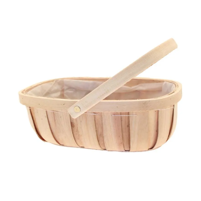 Natural Trug With Folding Handle