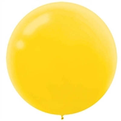 Large Latex Balloon - Yellow 24" - 3pk