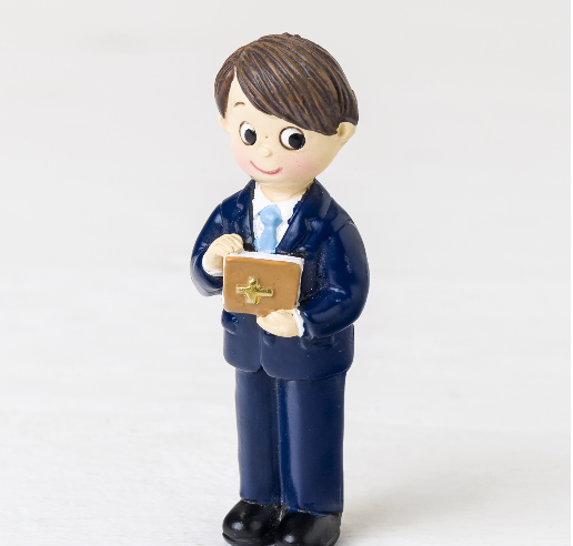 Communion boy with bible magnet