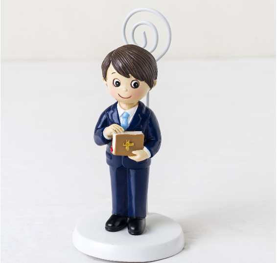 Communion Boy and Bible Card/Photo Holder