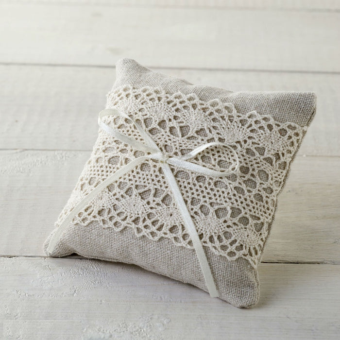 Ivory and Lace - Small Ring Pillow