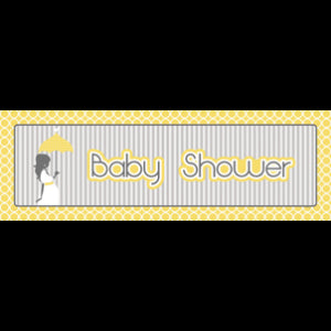 Mod Baby Shower Banner - 1.5m Giant