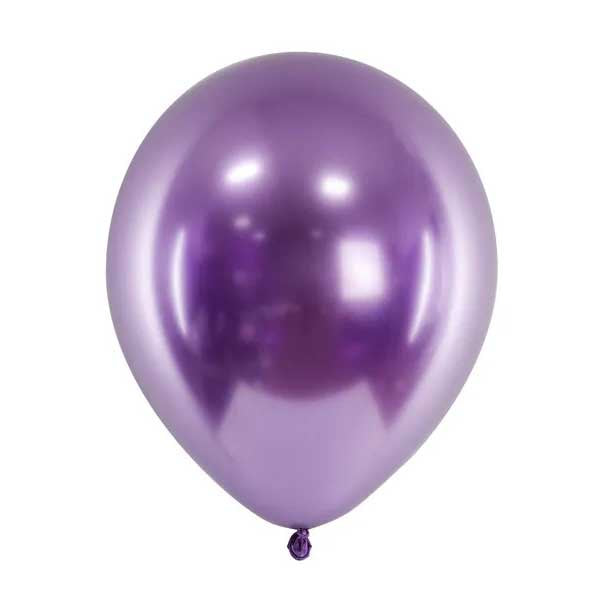 Glossy Balloons 30cm, violet - 10pk