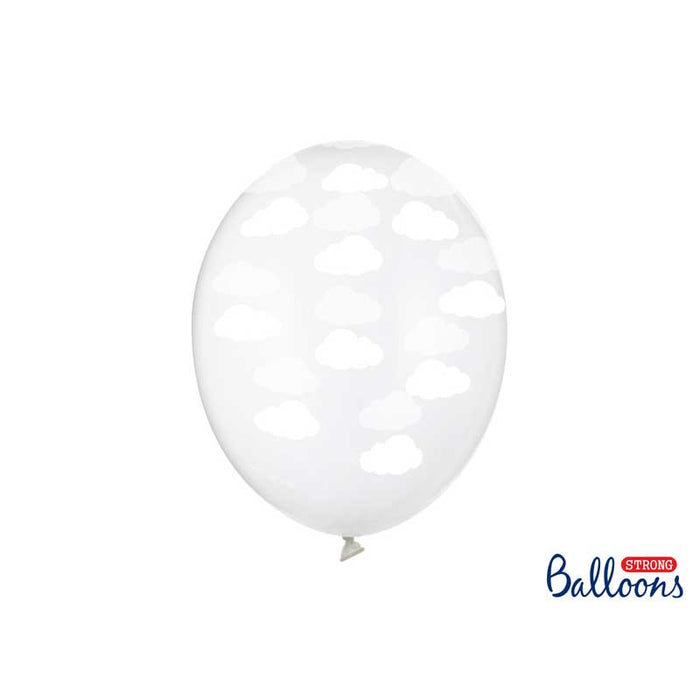 Balloons Latex - Cloud Theme - 6pk