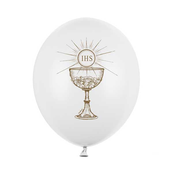 Balloons 30cm, IHS, Pastel Pure White - 6pk