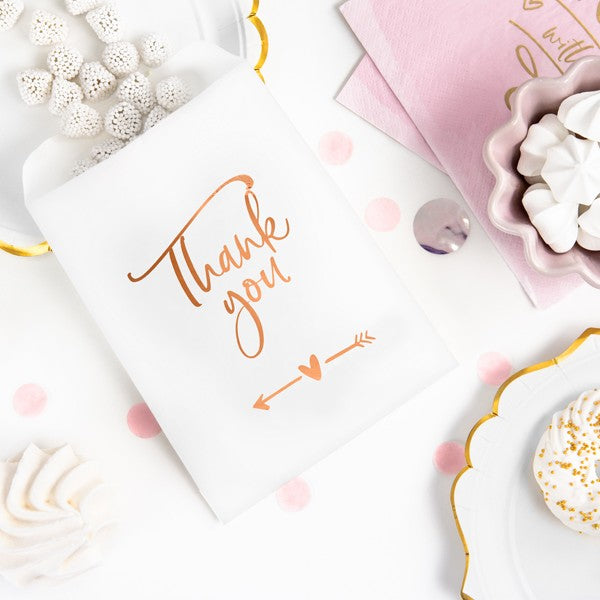 Paper treat bags - Thank you - 6pk