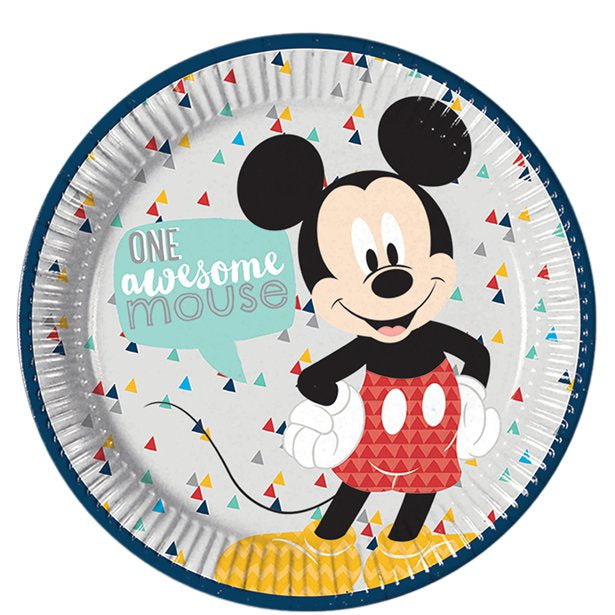 Lunch Plates - Mickey Awesome - 20pk