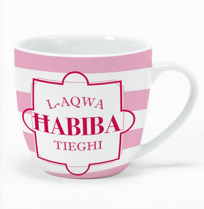 Mug - Pink Stripes - L-Aqwa Habiba