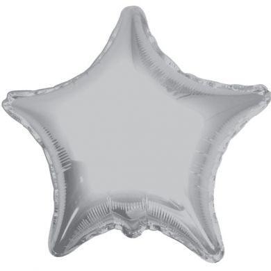 Balloon Foil Star Shape - Silver 18''