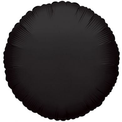 Balloon Foil Circle Shape - Black 18''