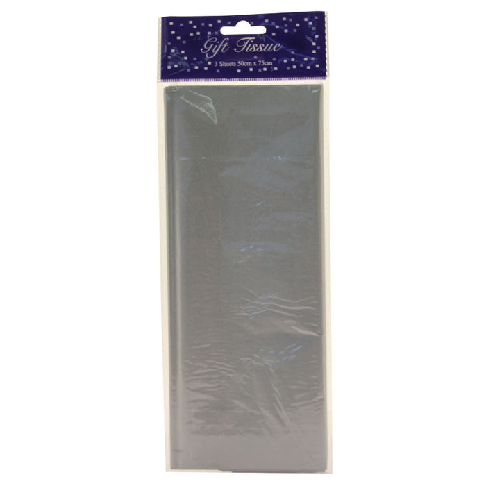 Tissue Paper Silver - 3pk - 50x75cm