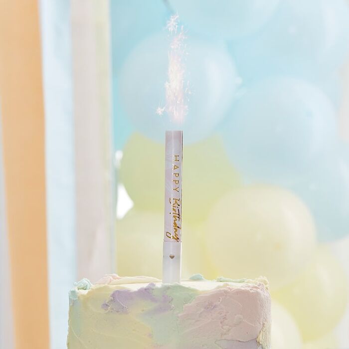 Happy Birthday Musical Fountain Candles