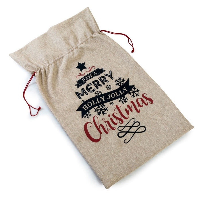 Christmas sack polyester 45x75cm