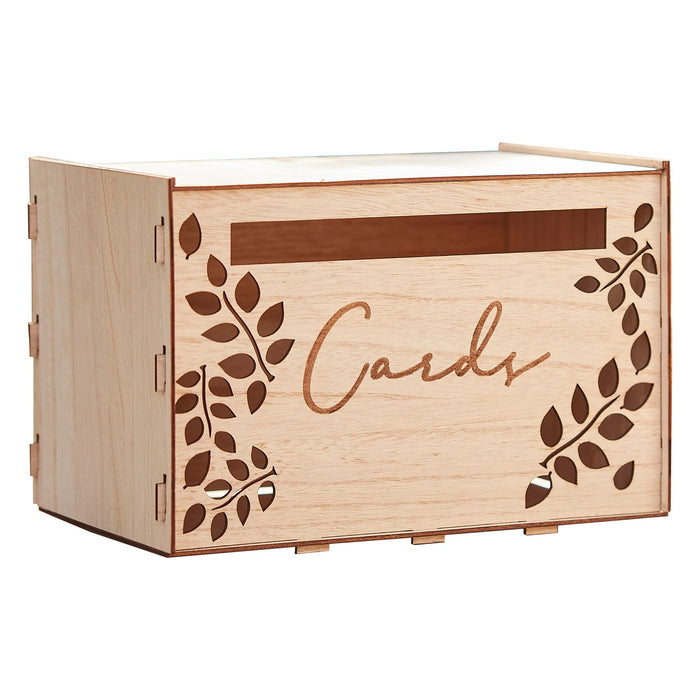 Wooden Wedding Card Box
