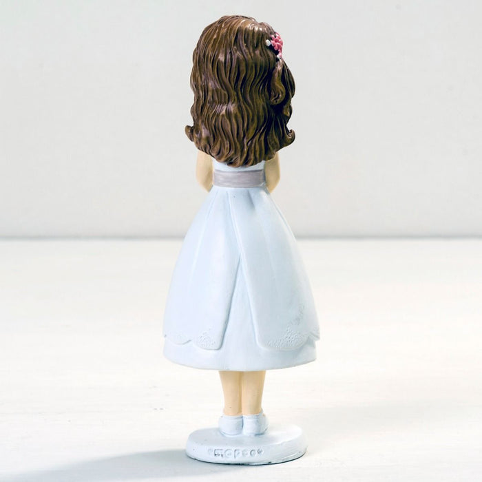 Communion Girl with Tea-length Dress Cake Topper