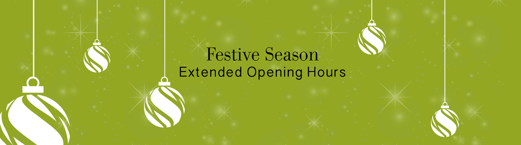 December Extended Opening Hours