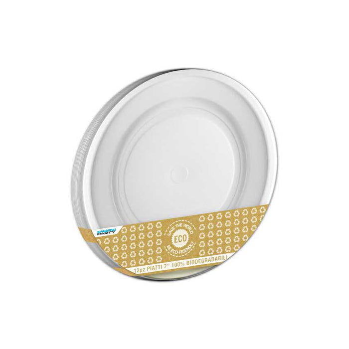 Dessert Plates - Biodegradable - White 12pk