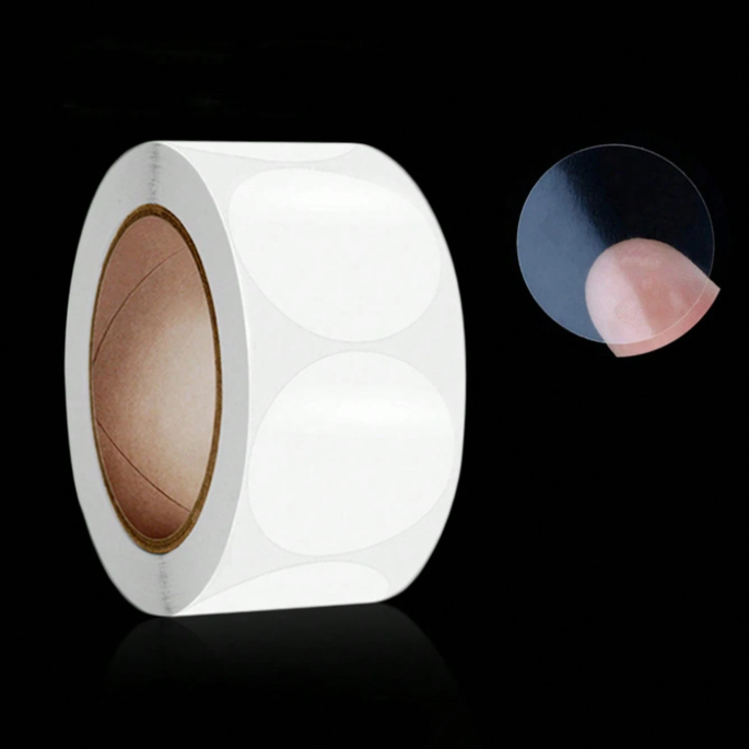 Round Transparent Adhesives Roll x 250pcs